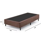 Base Box Solteiro 88x188x37cm Personalle Newflex Marrom