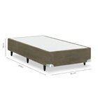 Base Box Solteiro 96x203x28cm Idea  Verde