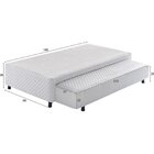 Base Box Solteiro Auxiliar Somiê Ecoflex Branco