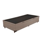 Base Box Solteiro Baú Hr Moveleira 40cmx88cmx188cm Gold Linho