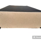 Base Box Solteiro Blindado Linhão Bege