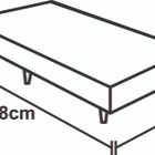 Base Box Solteiro Blindado Linhão Bege