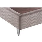 Base Box Solteiro Camurça I Creme