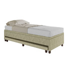 Base Box Solteiro Com Cama Auxiliar C/colchão Conjugado Velud