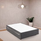 Base Box Solteiro Com Colchão Auxiliar De Mola 88x188x28cm Se