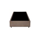 Base Box Solteiro Em Linho 88x188x38cm Bege