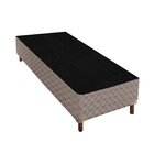 Base Box Solteiro Galaxy 42x88x188cm  Rustico Prata