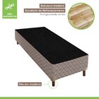 Base Box Solteiro Galaxy 42x88x188cm  Rustico Prata