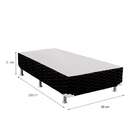 Base Box Solteiro Light Preto