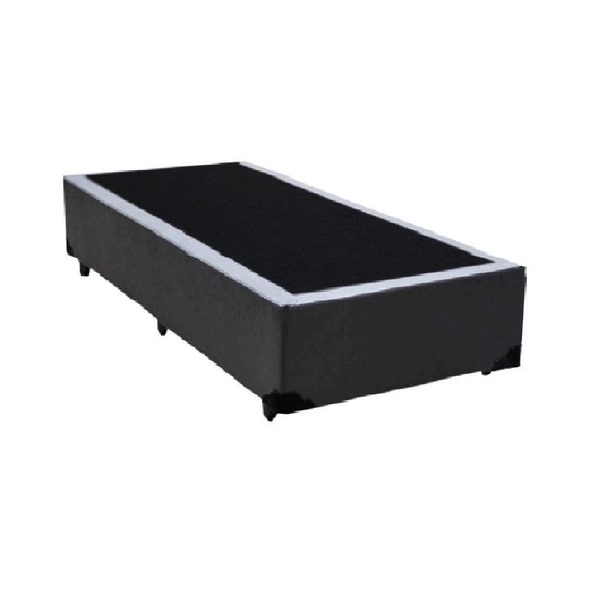 Base Box Solteiro Linhão Cinza 78cm Largura