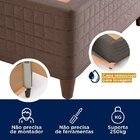 Base Box Solteiro Lírio Cabecasa Madeiraoriginals Cinza/amade