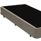 Base Box Solteiro Santo Box Suede 40x88x188 Bege