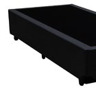 Base Box Solteiro Santo Box Suede 40x88x188 Preto