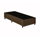 Base Box Solteiro Santo Box Suede 40x88x188 Preto