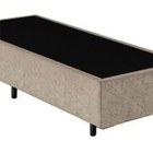 Base Box Solteiro Santo Box Suede Bege 40x88x188