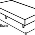 Base Box Solteiro Sintético Branco