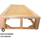 Base Box Solteiro Sintético Cinza