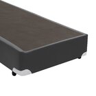 Base Box Solteiro Sintético Marrom - 27x78x188