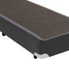 Base Box Solteiro Sintético Marrom - 27x78x188