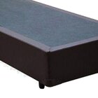 Base Box Solteiro Sintético Marrom - 27x78x188