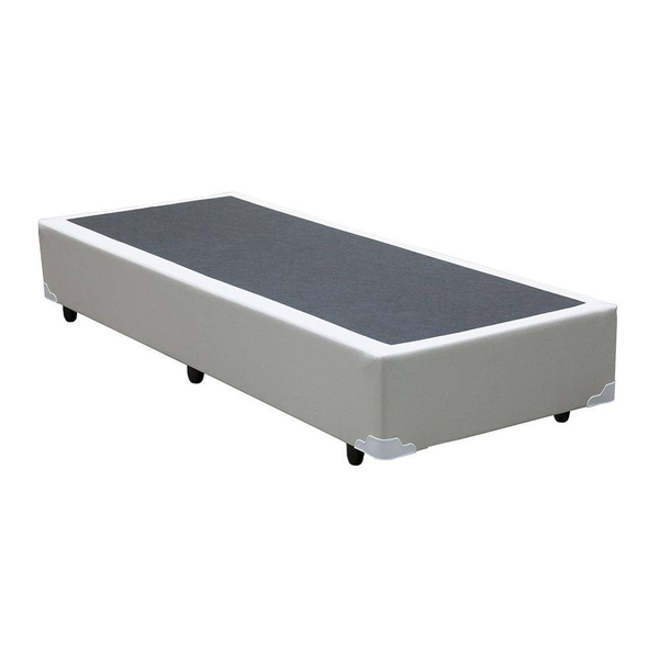 Base Box Solteiro Sp Móveis Sintético Branca - 26x78x188