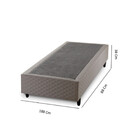 Base Box Solteiro Strong Com Tecido Jacquard Estrutura Resist