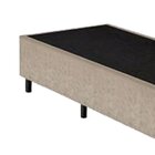Base Box Solteiro Suede Bege - 27x78x188