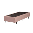 Base Box Solteiro Suede Rosé