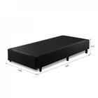 Base Box Solteiro Viúva 203x96x42cm Cayenne Umaflex Preto