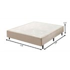 Base Box Somiê Casal 37x138x188cm Uni  Bege/rosé