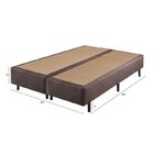 Base Box Somiê King Eco Mescla Liso 40x193x203cm  Marrom Mesc