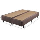 Base Box Somiê Queen Eco Mescla Liso 40x158x198cm  Marrom Mes