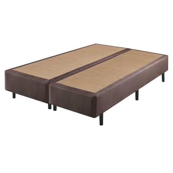 Base Box Somiê Queen Eco Mescla Liso 40x158x198cm  Marrom Mes