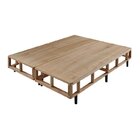 Base Box Somiê Queen Eco Veludine Liso 40x158x198cm  Bege
