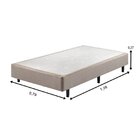 Base Box Somiê Solteiro 37x079x198cm Uni  Cinza/branco