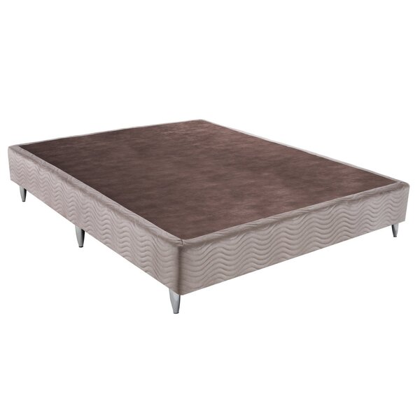 Base Box Sommier Camurça Viúva 128x188x30cm Ortobom Creme
