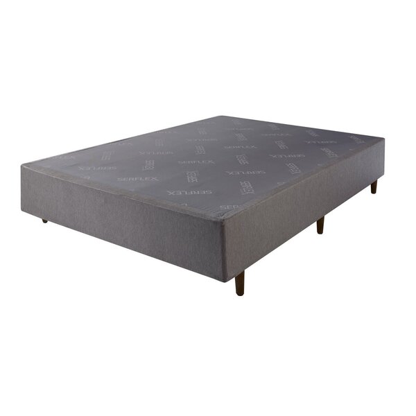 Base Box Super King  Nice 30x193x203cm Cinza