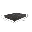 Base Box Super King  Nice 30x193x203cm Cinza