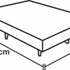 Base Box Viuvão Sintético Marrom 128cm De Largura