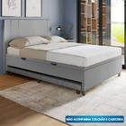 Base Cama Baú Casal Com Cama Auxiliar C/colchão Conjugado Cor