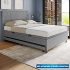 Base Cama Baú Casal Com Cama Auxiliar C/colchão Conjugado Lin