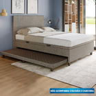 Base Cama Baú Casal Com Cama Auxiliar C/colchão Conjugado Vel