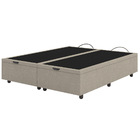 Base Cama Baú Casal Queen Size Linho - Skybox - Bege