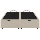 Base Cama Baú Casal Queen Size Linho - Skybox - Bege