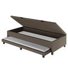 Base Cama Baú Solteirão Com Cama Auxiliar Corino - Skybox - M