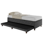 Base Cama Baú Solteiro Com Cama Auxiliar C/colchão Conjugado