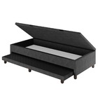 Base Cama Baú Solteiro Com Cama Auxiliar C/colchão Conjugado