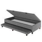 Base Cama Baú Solteiro Com Cama Auxiliar C/colchão Conjugado