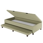 Base Cama Baú Solteiro Com Cama Auxiliar C/colchão Conjugado