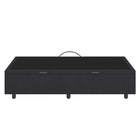 Base Cama Baú Solteiro Veludo - Skybox - Preto